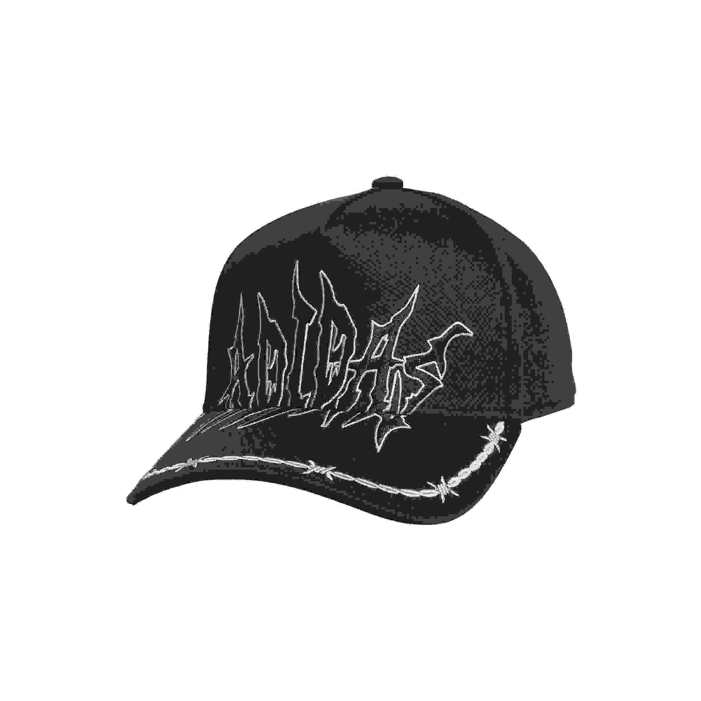 adidas Unisex High Crown Goth Black Snapback Hat